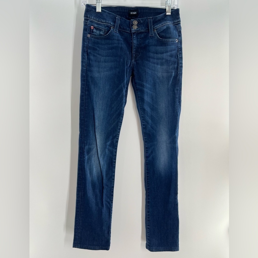HUDSON GINNY CROPPED STRAIGHT LOW RISE JEANS SIZE 27